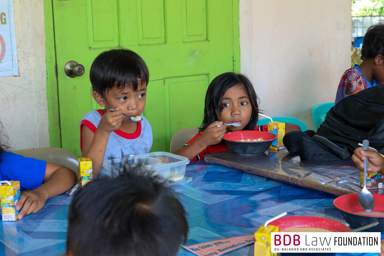 Kids Eating soup