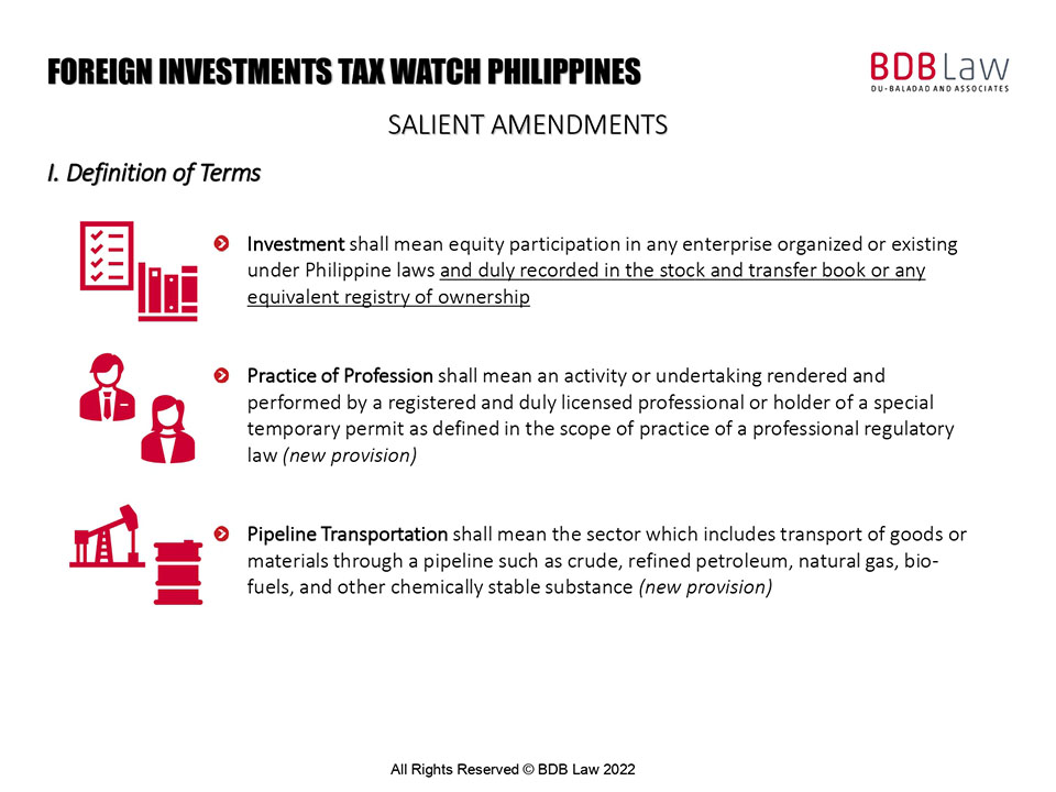 Foreign Investments PH BDB Law